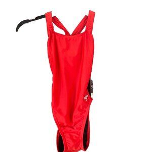 Speedo Womens One Piece Prolt Super Pro Solid Adult Swimsuit Speedo Red 26